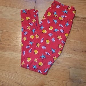 Seashell leggings lularoe